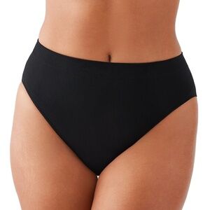 NEW Wacoal B-Smooth Seamless Hi-Cut Leg Brief Panty 834175 Black BK